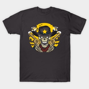 Cowboy Skeleton Gunslinger T-Shirt